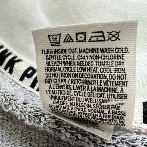 PINK Victoria’s Secret Women’s 1/4 Zip Lightweight Sweatshirt Sz Medium LS - Picture 6 of 9